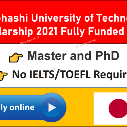 Toyohashi University of Technology Scholarship 2021 Fully Funded Japan