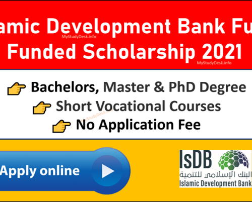 Islamic Development Bank Scholarship 2021 Thumbnail